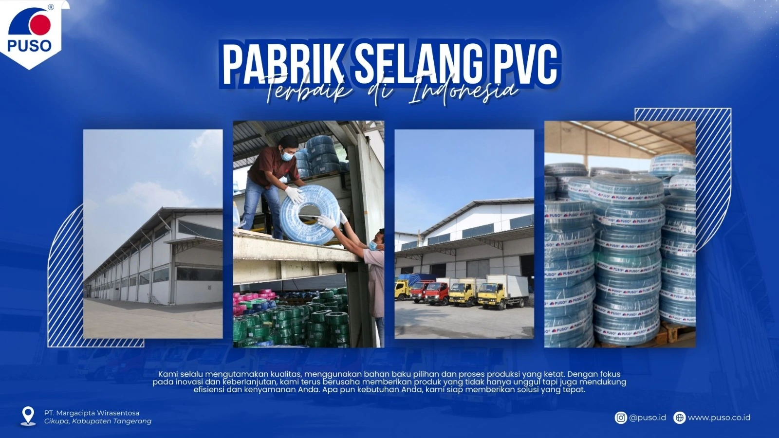 Pabrik Selang PVC Terbaik di Indonesia, Cuma Pabrik Selang PVC PUSO<
